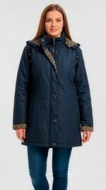 ARIS | Chaqueta Estructurada Mujer | Interior Leopardo | Calidad Premium KNS