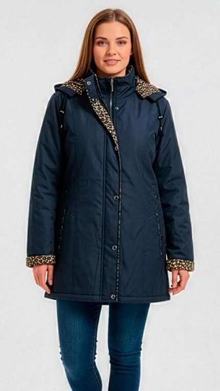 ARIS | Chaqueta Estructurada Mujer | Interior Leopardo | Calidad Premium KNS