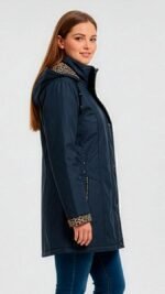 ARIS | Chaqueta Estructurada Mujer | Interior Leopardo | Calidad Premium KNS