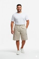 CABALLERO | Bermuda Hombre 100% Algodón | Tallas Especiales | KNS - Imagen 3