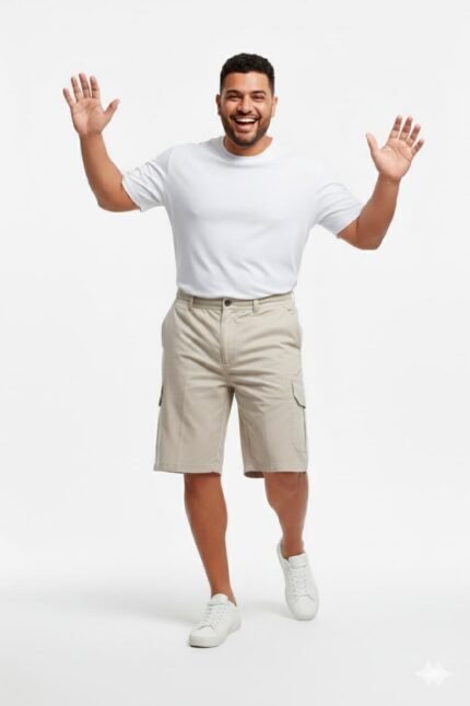 CABALLERO | Bermuda Hombre 100% Algodón | Tallas Especiales | KNS