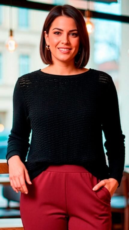 CLÁSICO | Jersey Punto Cuello Barco | Textura | Suavidad Premium