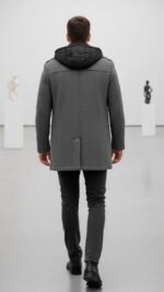 KAEL | Chaqueta Puffer Hombre | Gris Mate | Calidad Premium KNS - Imagen 2