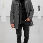 KAEL | Chaqueta Puffer Hombre | Gris Mate | Calidad Premium KNS