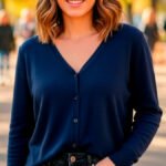 LEGADO | Cárdigan Algodón Mujer | Cuello V | Estilo Atemporal