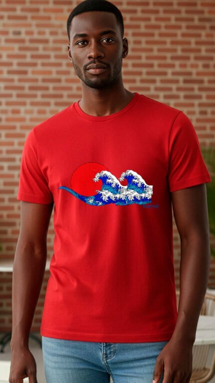 NAMI | Camiseta con Estampado Japonés | Calidad Premium | Moda Exclusiva KNS