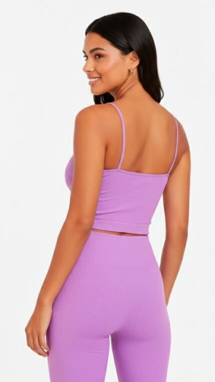 VERA | Crop Top Canalé | Punto Elástico Premium | Básicos KNS